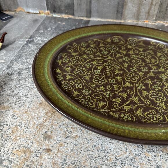 Franciscan Madeira Earthenware Oval Chop/Serving Platter c1967 USA 13.5"x11.5" - Picture 6 of 7